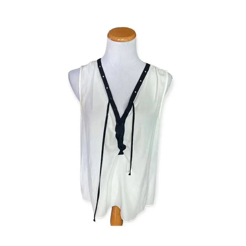 Womens INC International Concepts Lace Up Sleeveless Top - Sz 14